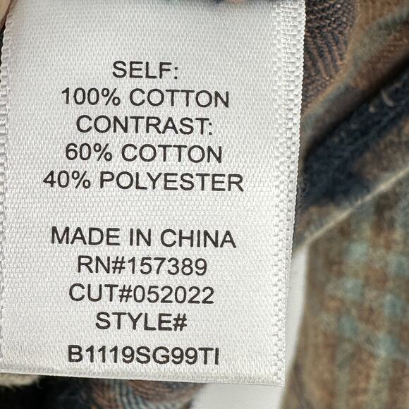 Nashville Tennessee Washed Flannel Cowgirl Shirt Girls Size Small Back Panel - Picture 5 of 5